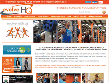 Tablet Screenshot of evolvefitness.co.nz